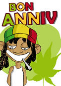 Bon anniversaire vibes reggae animées